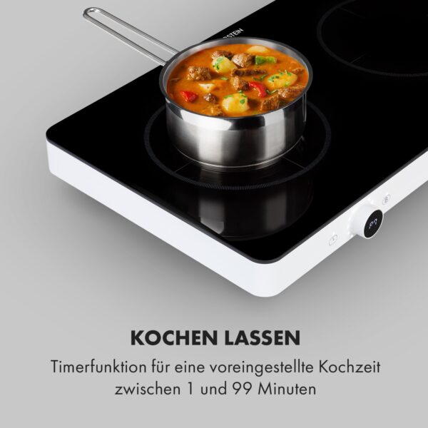 Klarstein FutureChef, indukčná varná doska, 3000 W, 2 zóny - Image 2