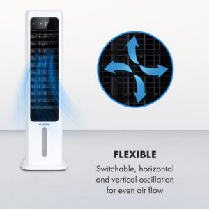 Klarstein Skytower 360° Smart, ochladzovač vzduchu, 60 W, 450 m³/h, 6 l, mobilný