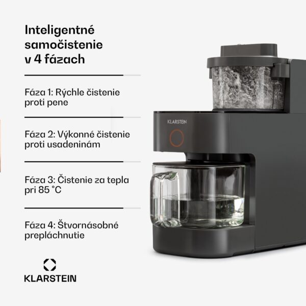 Klarstein Marcia, výrobník rastlinného mlieka, 300 – 1200 ml, 360°, dotykové ovládanie, odnímateľný zásobník na vodu - Image 3
