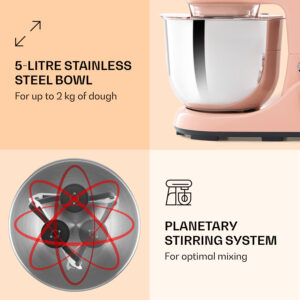 Klarstein Bella Pico 2G, kuchynský robot, 1300 W, 1,7 HP, 6 stupňov, 5 litrov