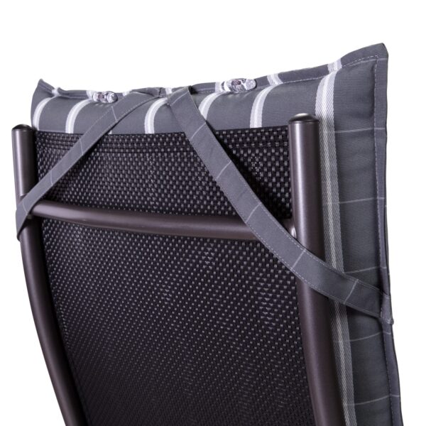 Blumfeldt Sylt, čalúnená podložka, podložka na stoličku, podložka na vyššie polohovacie kreslo, vankúš, polyester, 50 × 120 × 9 cm