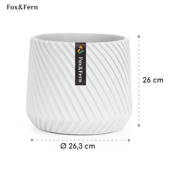 Fox & Fern Heusden, kvetináč, Polystone, vhodný pre rastliny, ručná výroba - Image 2