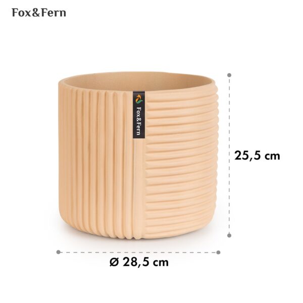 Fox & Fern Hasselt, kvetináč z polystonu, ručne robený - Image 2