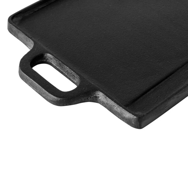 Klarstein Canadienne, barbecue grilovacia platňa, obojstranná platňa 2 v 1, 45 × 1,5 × 23 cm, liatina