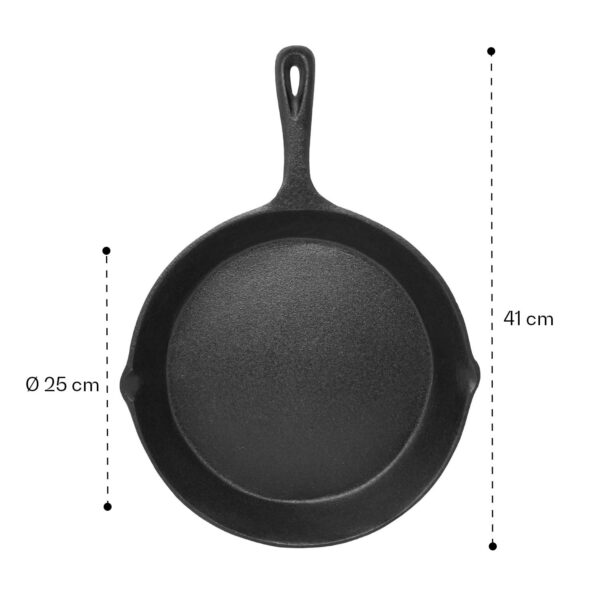 Klarstein Parthenaise, panvica, Ø 30 cm, liatina, okrúhla, žíhaná, vhodná do rúry - Image 3