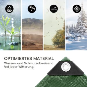 Blumfeldt Aegis, krycia plachta tkaná, univerzálna plachta, plast, zosilnené rohy, lanko