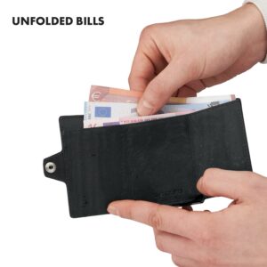 Slimpuro ZNAP, tenká peňaženka, 12 kariet, priečinok na mince, 8,9 × 1,8 × 6,3 cm (Š × V × H), RFID ochrana