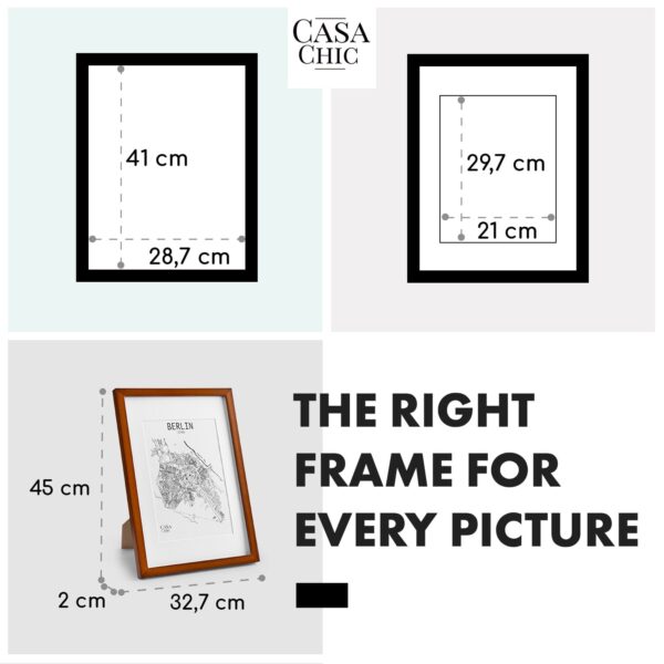 Casa Chic Kenton, rám na obrázky, obdĺžnikový, A3, pasparta, sklo - Image 2
