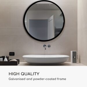 Casa Chic Fournier Nástenné zrkadlo s kovovým rámom okrúhle 58.8 x 58.8 cm