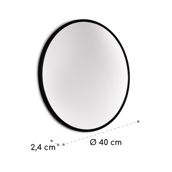 Casa Chic Fournier, nástenné zrkadlo s kovovým rámom, okrúhle, Ø 40 cm - Image 3