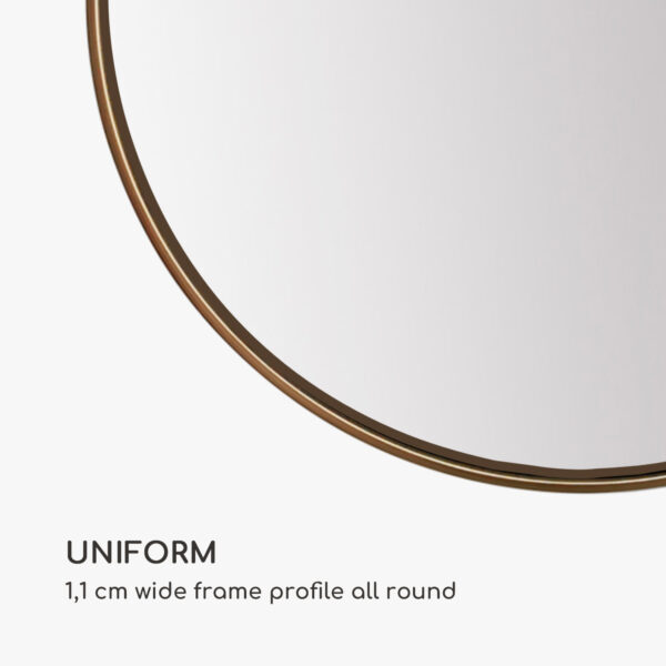 Casa Chic Fournier, nástenné zrkadlo s kovovým rámom, okrúhle, Ø 40 cm - Image 2