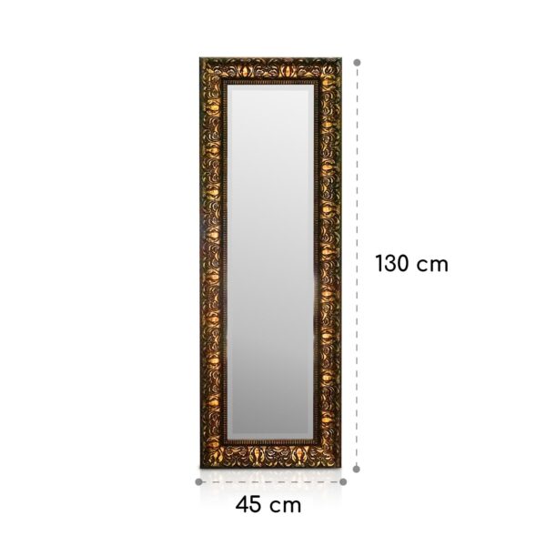 Casa Chic Chelsea Zrkadlo s dreveným rámom obdĺžnikové 130 x 45 cm Vintage - Image 2