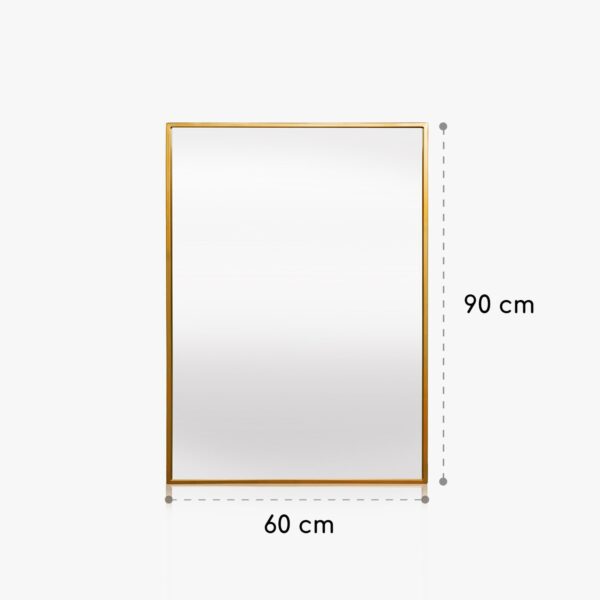 Casa Chic Croxley Nástenné zrkadlo v kovovom ráme obdĺžnikové 90 x 60 cm - Image 3