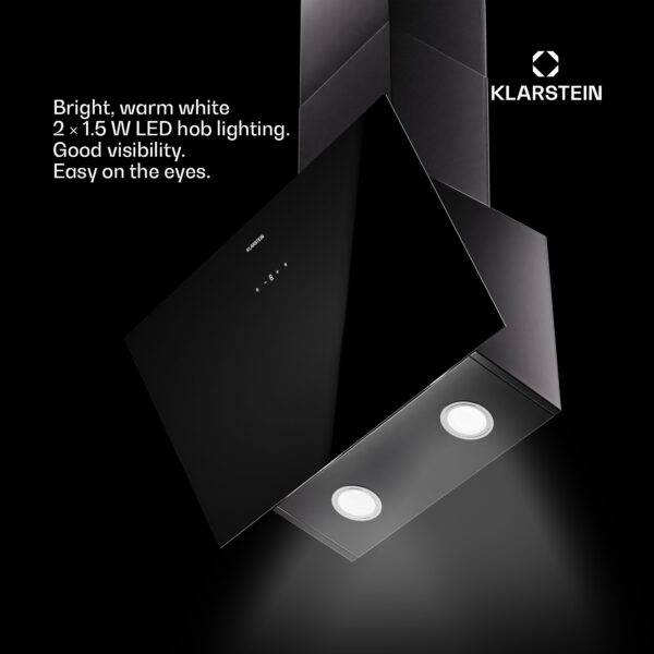 Klarstein Laurel 60 Digestor 60 cm Odsávaný vzduch: 247 m³/h LED Touch