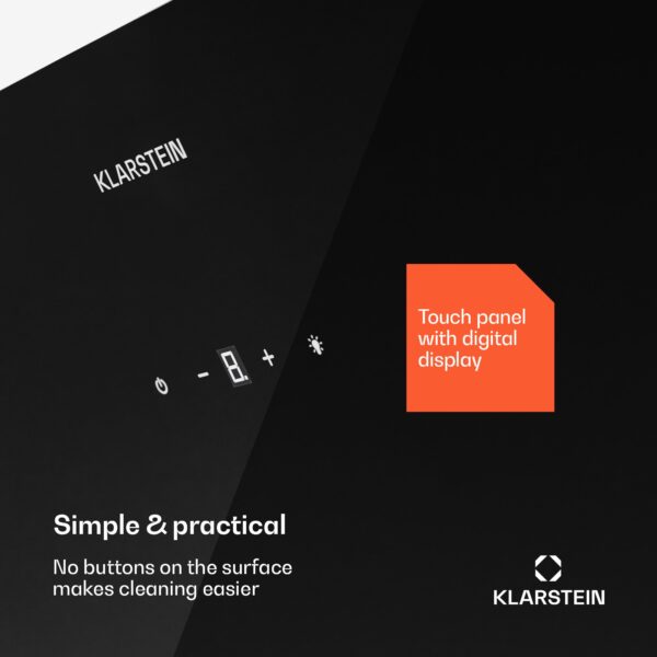 Klarstein Laurel 60 Digestor 60 cm Odsávaný vzduch: 247 m³/h LED Touch - Image 2