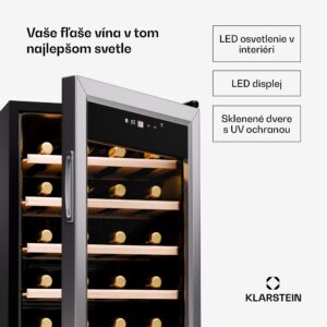 Klarstein Shiraz Premium Smart 24, chladnička na víno