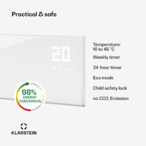 Klarstein Wonderwall Smart Bornholm, infračervený ohrievač, 100x30cm, App 320W