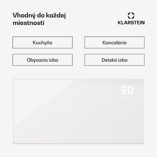 Klarstein Wonderwall Smart Bornholm, Infražiarič, 120 x 60 cm, App, 770W - Image 3