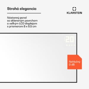 Klarstein Wonderwall Smart Bornholm, infražiarič, 120 x 60 cm, 770 W, aplikácia