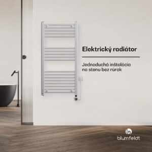 Blumfeldt Harrison Smart, elektrický radiátor, 50 x 100 cm, 400 W, aplikácia, 3 ohrievače uterákov