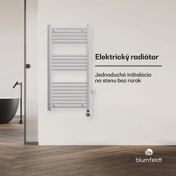 Blumfeldt Harrison Smart, elektrický radiátor, 50 x 100 cm, 400 W, aplikácia, 3 ohrievače uterákov