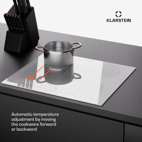 Klarstein Masterzone 60 Hybrid, indukčná varná doska, vstavaná, 4 flex zóny