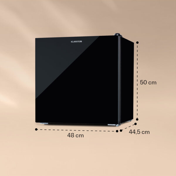 Klarstein Luminance Frost, mini chladnička, 45 l, energet. trieda F, 1,5 l mraziaci priečinok, sklenené dvere - Image 3