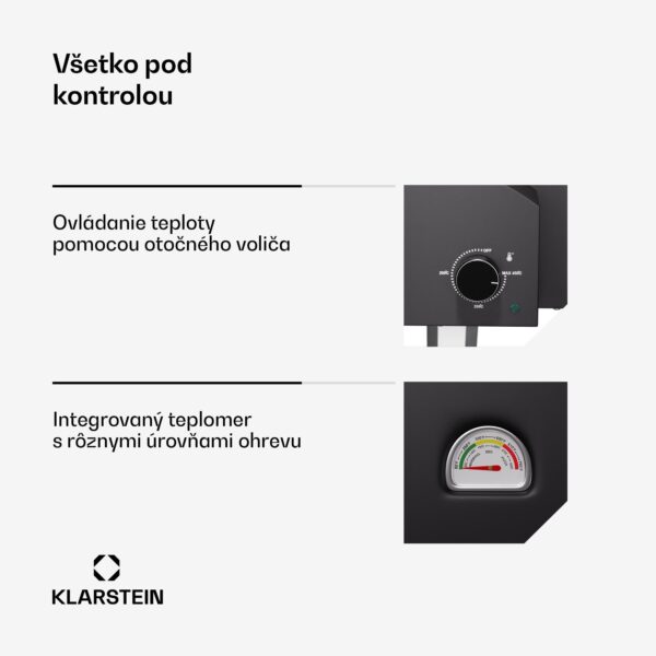Klarstein LaFiamma Pec na pizzu určená na vonkajšie použitie, Dvojité ohrevné telesá, 2200 W až do 450 °C - Image 3