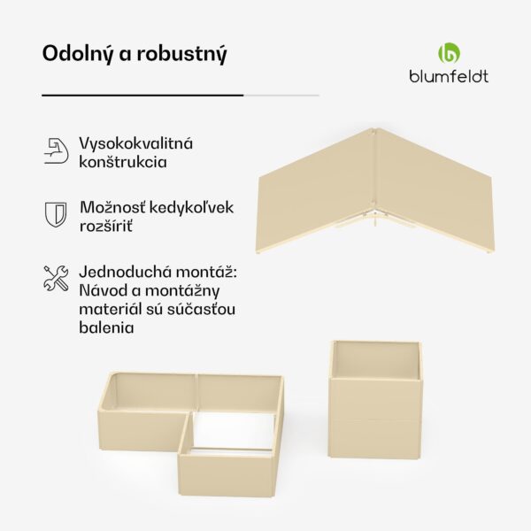Blumfeldt Versagrow vyvýšený záhon s 8 modulmi, individuálny tvar, hrúbka 1 mm, nehrdzavejúca oceľ - Image 3