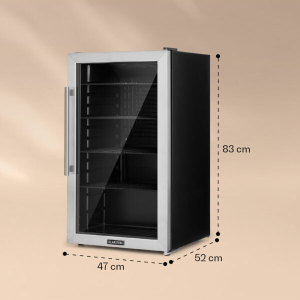 Klarstein Beersafe 3XL, chladnička, 98 l, 4 zásuvné police, 7 úrovní, čierna - Image 2