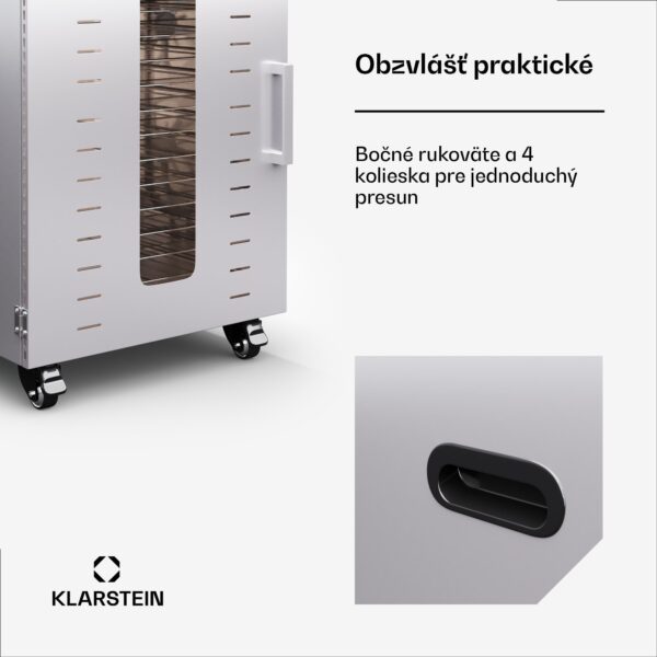 Klarstein Master Jerky 500 Vertical, sušička, výkon 3 000 W, s dvoma komorami, teplotný rozsah 30 - 90 °C - Image 2