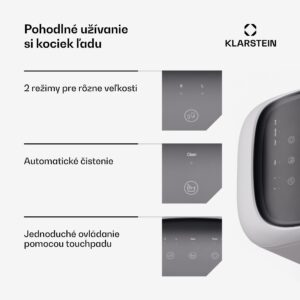 Klarstein SparkIce stroj na výrobu ľadu, 2 režimy, 1,5 l studenej vody, automatické čistenie, 15 kg/24 hod