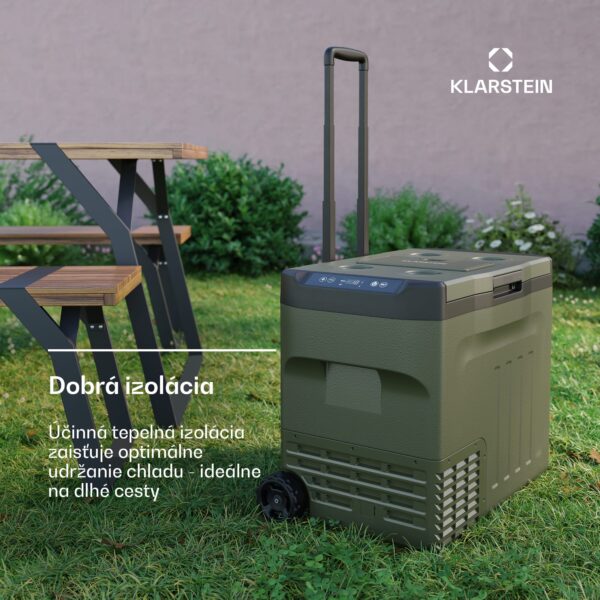 Klarstein PolarForce 40L kompresorový chladiaci box| LCD panel, osvetlenie, off-road, ochrana batérie, 12V/230V - Image 2