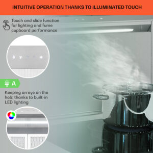 Klarstein Royal Flush Eco, digestor, 60 cm, 576 m³/h, A+