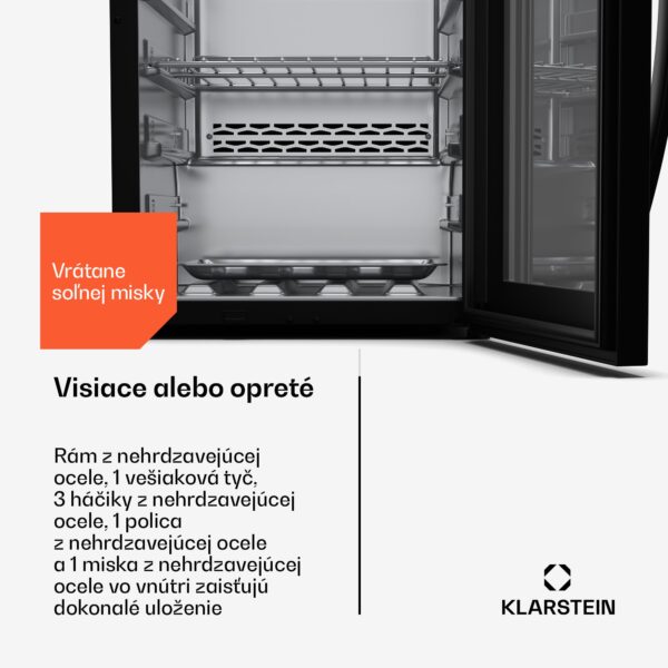 Klarstein Steakhouse skriňa na zrenie mäsa, 88 L, antibakteriálna, LED, dotykové ovládanie, regulácia vlhkosti - Image 2
