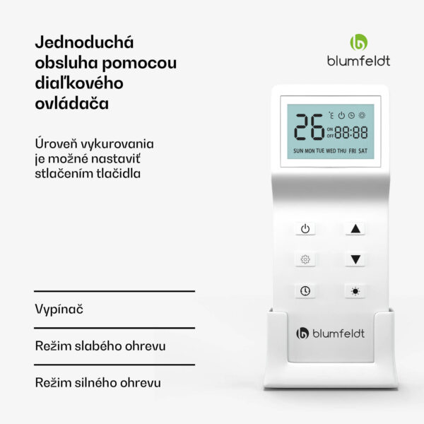 Blumfeldt Cosmic Beam infračervený nástenný ohrievač, pre exteriér, 5 až 50 stupňov, IP44, do 30 m²