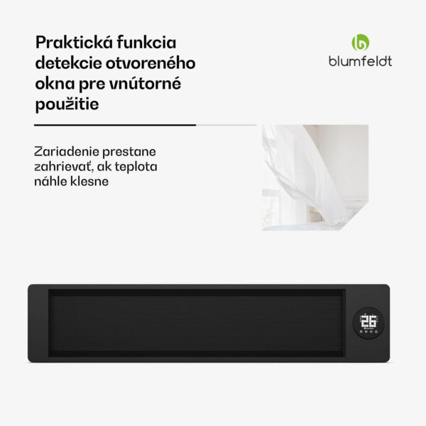 Blumfeldt Cosmic Beam infračervený nástenný ohrievač, pre exteriér, 5 až 50 stupňov, IP44, do 30 m² - Image 2