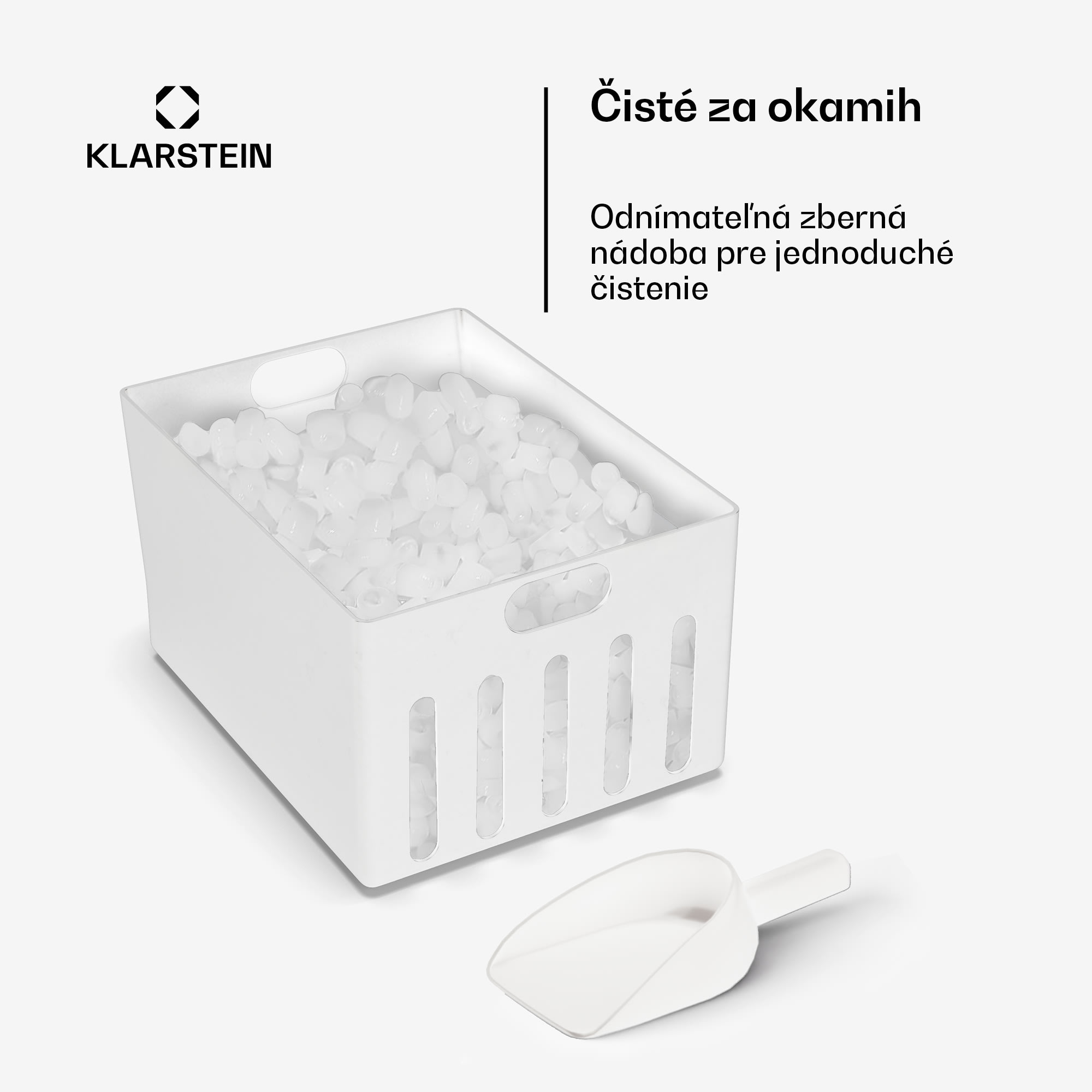 Klarstein Bullet Ice výrobník ľadu, 15 kg ľadu denne, Bullet & drvený ľad, Nehrdzavejúca oceľ – Obrázok 3