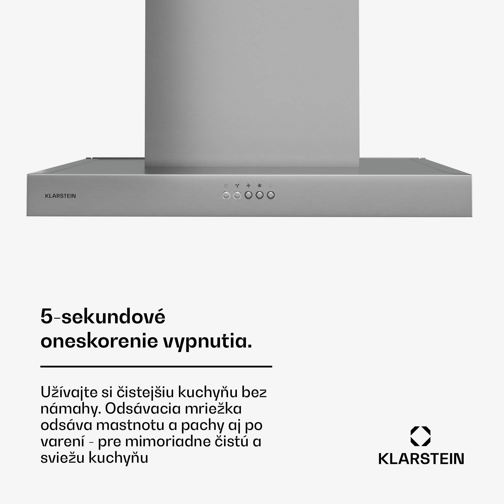 Klarstein AeroClean digestor, 649,9 m³/h, 4 úrovne, EEK A++, odsávanie/recirkulácia vzduchu – Obrázok 2