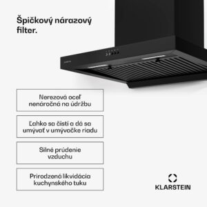 Klarstein AeroClean digestor, 649,9 m³/h, 4 úrovne, EEK A++, odsávanie/recirkulácia vzduchu