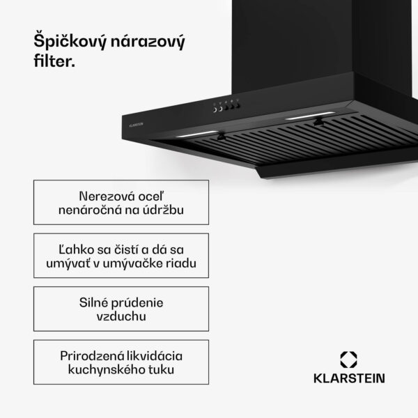 Klarstein AeroClean digestor, 649,9 m³/h, 4 úrovne, EEK A++, odsávanie/recirkulácia vzduchu