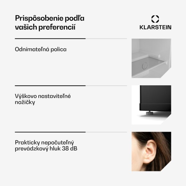 Klarstein Irene Retro chladnička a mraznička, 31 litrov, mraznička a chladnička v jednom, úsporná - Image 2