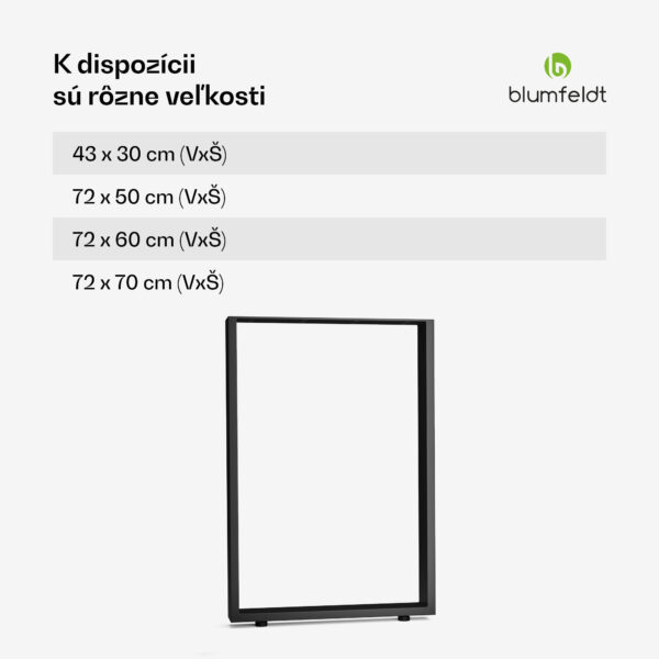 Blumfeldt UrbanFodge U nohy stola, Moderný dizajn, Pre projekty DIY, Nosnosť 200 kg - Image 3