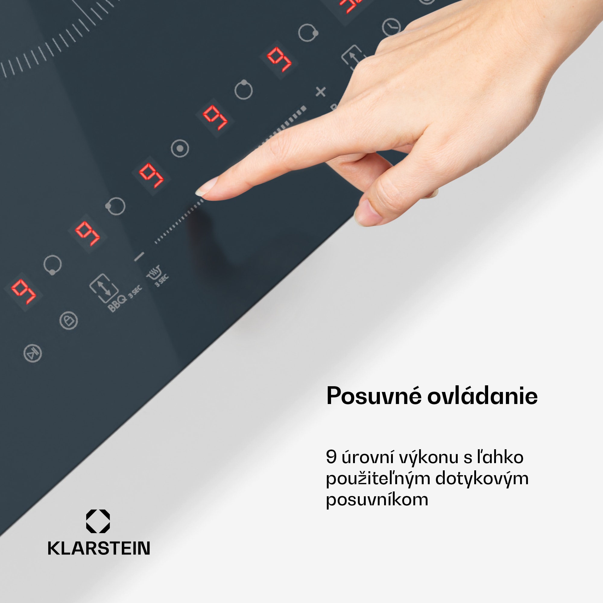 Klarstein Delicatessa 90 Flex vstavaná indukčná varná doska, 9500 W, Flexi zóna, Booster, Indukcia – Obrázok 2