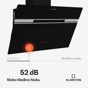Klarstein Alina digestor, 60 cm, Smart, 600 m³/h, Tichý, EEK A