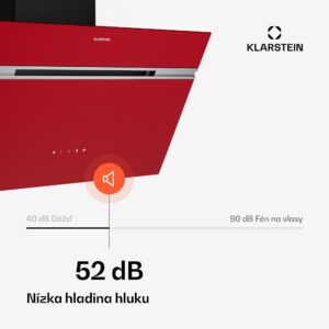 Klarstein Alina digestor, 60 cm, 600 m³/h, Tichý, EEK A