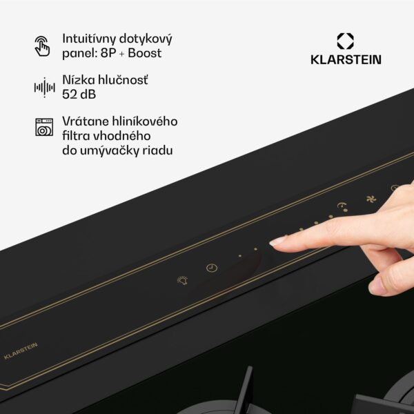 Klarstein Victoria Downdraft digestor, 90 cm, A++, 3 úrovne, až do 713,8 m³/h, 120 W - Image 3