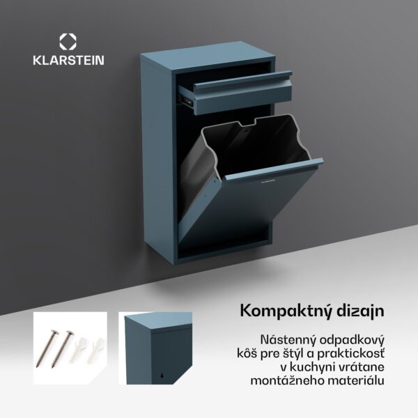 Klarstein Ordnungshüter Koš na kuchynský odpad 50 L so zásuvkou - Image 2