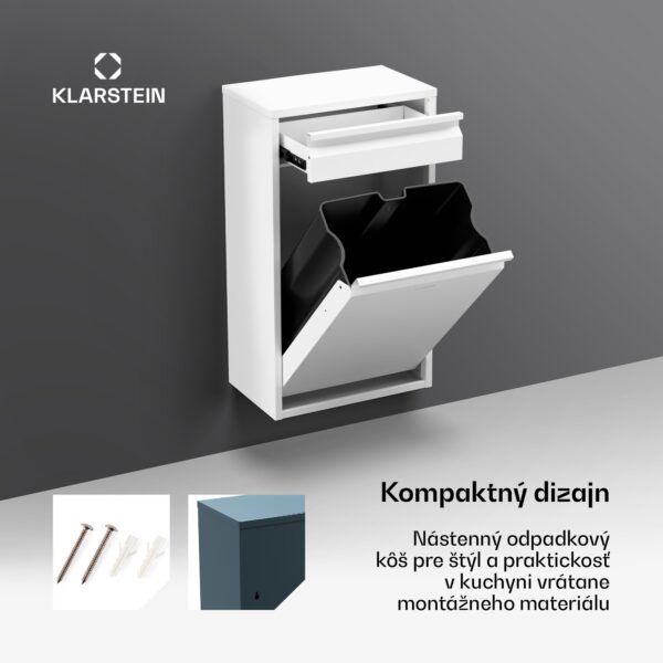 Klarstein Ordnungshüter Koš na kuchynský odpad 50 L so zásuvkou - Image 2