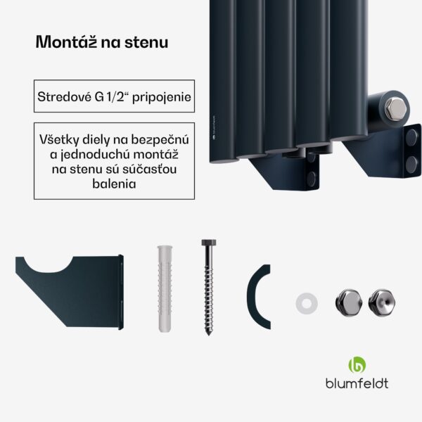 Blumfeldt Tallheo radiátor 120x30 420W - Image 2
